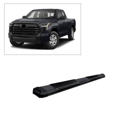 Black Horse Off Road - E | Cutlass Running Boards | Cold- Rolled Steel | Double Cab | RN-TO22-79-BK