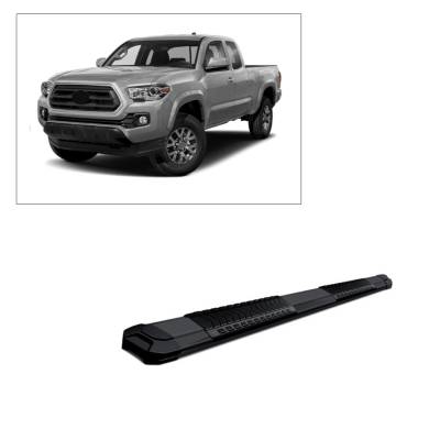 Black Horse Off Road - E | Cutlass Running Boards | Cold- Rolled Steel | Extended Cab - Image 1