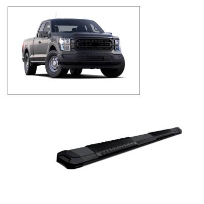 Black Horse Off Road - E | Cutlass Running Boards | Cold- Rolled Steel | Super Cab |   RN-FOF1SC-15-79-BK - Image 1