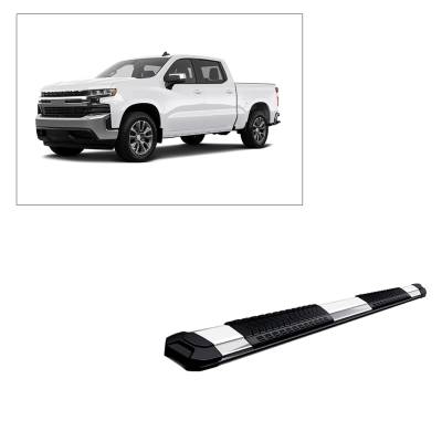 Black Horse Off Road - E | Cutlass Running Boards | Stainless Steel | Crew Cab |   RN-GMSIL-85-19