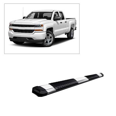 E | Cutlass Running Boards | Stainless Steel | Double Cab