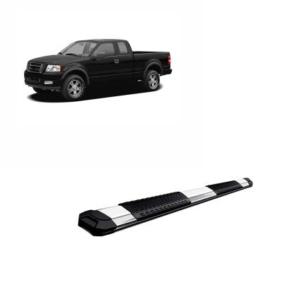 Black Horse Off Road - E | Cutlass Running Boards | Stainless Steel | Super Cab