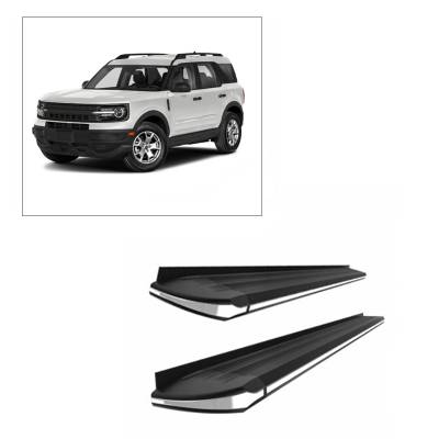 Black Horse Off Road - E | Exceed Running Boards | Black | EX-F1070 - Image 1