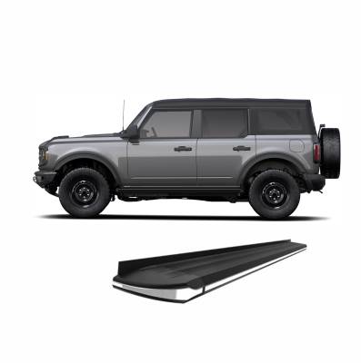 Black Horse Off Road - E | Exceed Running Boards | Black | EX-F1270 - Image 4