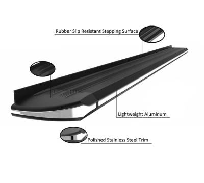 Black Horse Off Road - E | Exceed Running Boards | Black | EX-N167 - Image 8