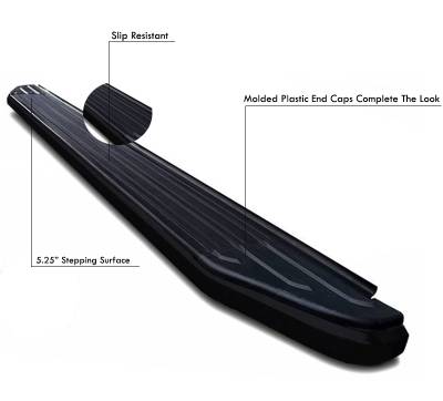 Black Horse Off Road - E | Peerless Running Boards | Black | PR-N169BK - Image 11