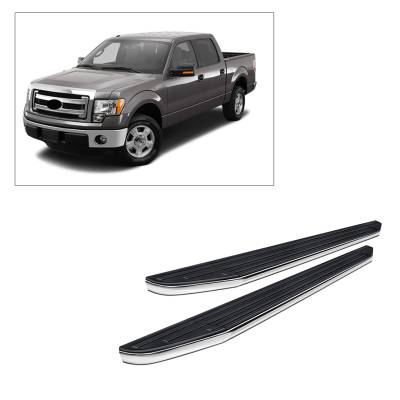 E | Premium Running Boards | Black | PR-F391
