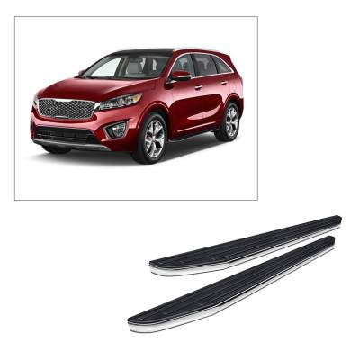 E | Premium Running Boards | Black | PR-KISO14