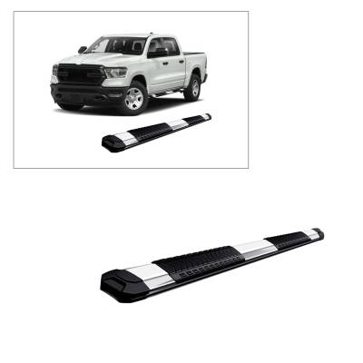 Black Horse Off Road - E | Summit Running Boards | Stainless Steel | Crew Cab | RN-DGRAM-19-85