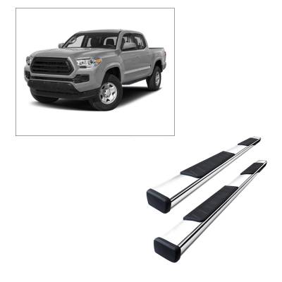 Black Horse Off Road - E | Summit Running Boards | Stainless Steel | Double Cab - Image 1