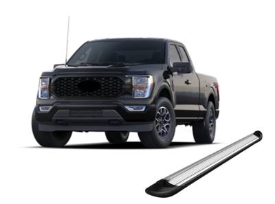 Black Horse Off Road - E | Transporter Running Boards | Silver | TR-F278S - Image 2