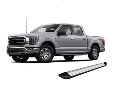 Black Horse Off Road - E | Transporter Running Boards | Silver | TR-F291S - Image 6