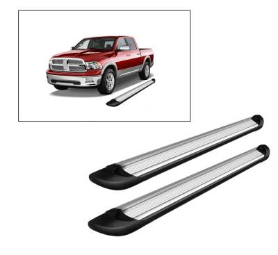 E | Transporter Running Boards | Silver |TR-R178S