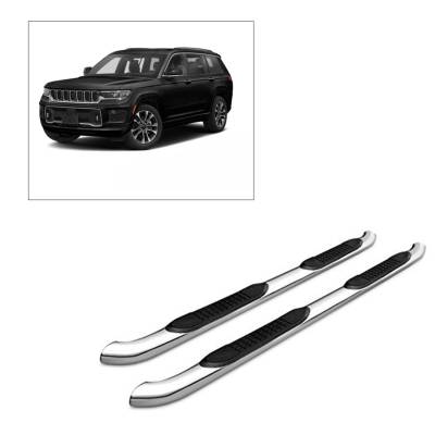 Black Horse Off Road - F | 3in Side Steps | Stainless Steel | 9B080203SS