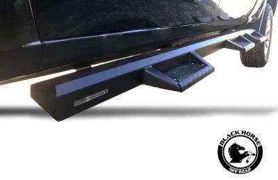 Black Horse Off Road - F | Impact Heavy Duty Drop Side Steps | Black | IM-GMCACC - Image 24