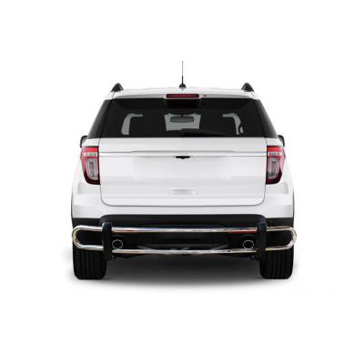 Black Horse Off Road - G | Rear Bumper Guard | Stainless Steel | Double Tube - Image 4