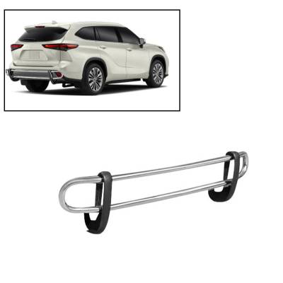 G | Rear Bumper Guard | Stainless Steel | Double Tube | 8D091016SS