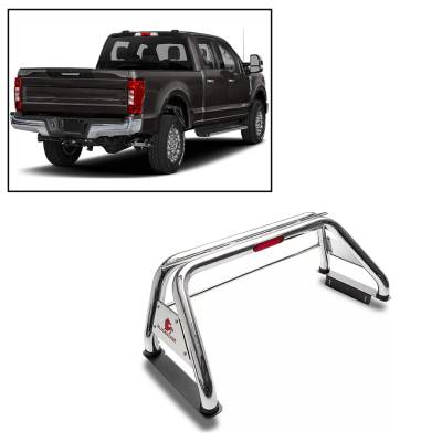 Black Horse Off Road - J | Classic Roll Bar | Stainless Steel | Compatible With Most 1/2 Ton Trucks | RB015SS