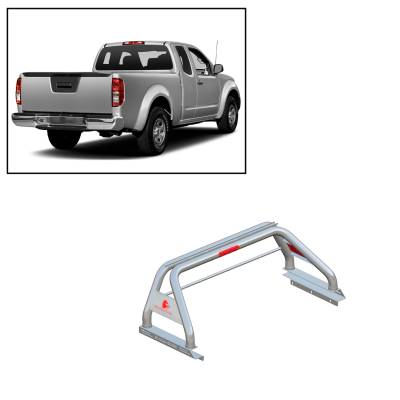 J | Classic Roll Bar | Stainless Steel | Tonneau Cover Compatible | RB007SS