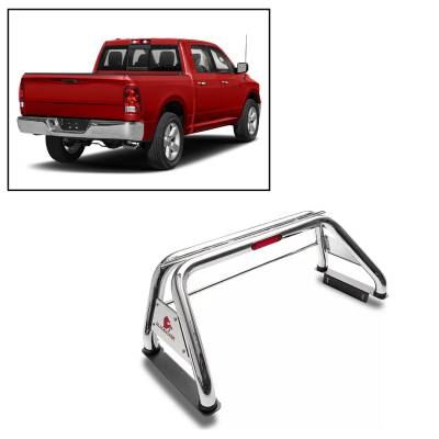 Classic Roll Bar - Classic Roll Bar - Black Horse Off Road - J | Classic Roll Bar | Stainless Steel | Flat Base | RB002SS