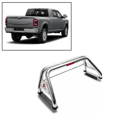 Black Horse Off Road - J | Classic Roll Bar | Stainless Steel | Compatible With Most 1/2 Ton Trucks | RB001SS