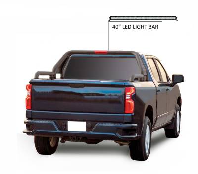 Black Horse Off Road - J | Gladiator Roll Bar Kit W/40" LED Light Bar | Black | Compatible With Most Full Size Trucks | GLRB-01B-KIT - Image 2