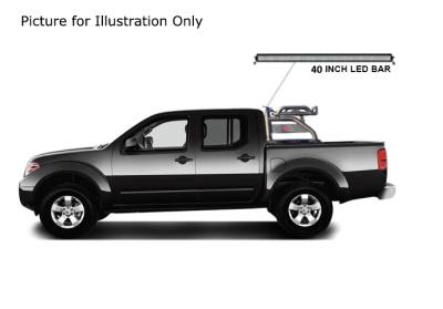 Black Horse Off Road - J | Atlas Roll Bar Kit | Include 50 in LED Light | Black | Tonneau Cover Compatible |  ATRB7BK-KIT - Image 2