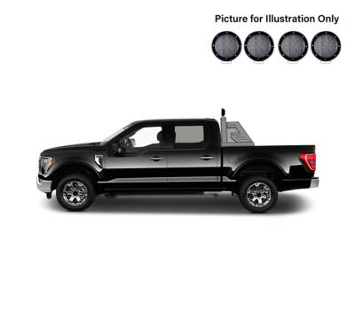 Black Horse Off Road - J | Armour II Roll Bar Kit | Comes with a set of 5.3" Black Round Flood LED Lights | AR2-01B-PLFB - Image 5
