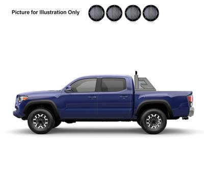 Black Horse Off Road - J | Armour II Roll Bar Kit | Comes with a set of 5.3" Black Round Flood LED Lights | AR2-03B-PLFB - Image 6