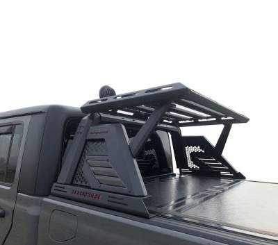 Black Horse Off Road - J | Armour II Roll Bar Kit | Comes with a set of 5.3" Red Round Flood LED Lights | AR2-09BA3-PLFR - Image 14