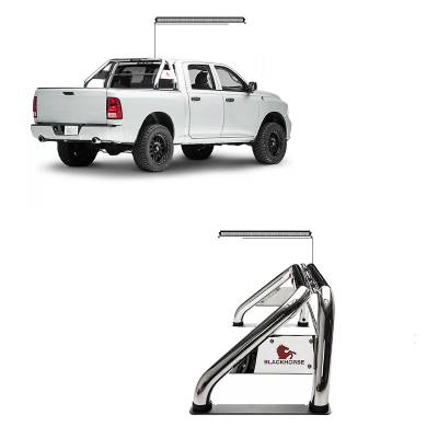 J | Classic Roll Bar Kit | Flat Base | Includes 1 40in LED Light Bar | Stainless Steel | RB002SS-KIT