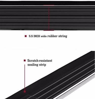 Black Horse Off Road - E | Premium Running Boards | Black | PR-W2076 - Image 10