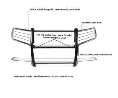 Black Horse Off Road - Grille Guard-Stainless Steel-Frontier/Pathfinder|Black Horse Off Road - Image 5