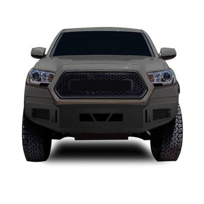 Black Horse Off Road - Armour Heavy Duty Front Bumper-Matte Black-2016-2023 Toyota Tacoma|Black Horse Off Road - Image 9