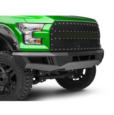 Black Horse Off Road - Armour Heavy Duty Front Bumper-Matte Black-2015-2020 Ford F-150|Black Horse Off Road - Image 3