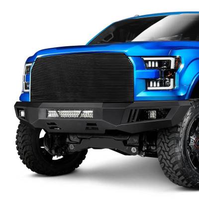 Black Horse Off Road - Armour Heavy Duty Front Bumper Kit-Matte Black-2015-2017 Ford F-150|Black Horse Off Road - Image 5