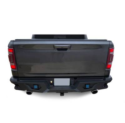 Black Horse Off Road - Armour Super Heavy Duty Rear Bumper-Matte Black-2019-2024 Ram 1500|Black Horse Off Road - Image 3