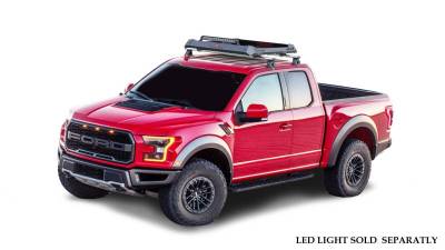 Black Horse Off Road - Traveler Roof Rack-Silver-Toyota Tacoma/Chevrolet Colorado/Ford Ranger/Nissan Frontier/Jeep Gladiator|Black Horse Off Road - Image 3