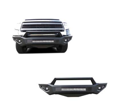 Black Horse Off Road - Armour II Heavy Duty Front Bumper Kit-Matte Black-2014-2021 Toyota Tundra|Black Horse Off Road - Image 1