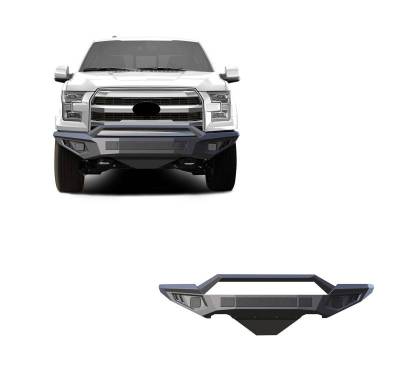 Armour II Heavy Duty Front Bumper-Matte Black-2015-2017 Ford F-150|Black Horse Off Road