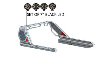 Vigor Roll Bar Kit-Black-VIRB02B-PLB-Model:Silverado 1500|Sierra 1500|Ram 1500|1500|F-150|Tundra