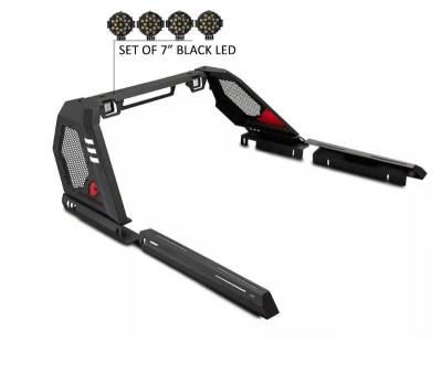 Vigor Roll Bar Kit-Black-VIRB02B-PLB-Make:Chevrolet|GMC|Dodge|Ram|Ford|Toyota