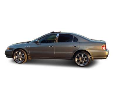 Pillar Post Trims-Chrome-1999-2003 Acura RL|Black Horse Off Road