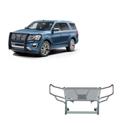 Rugged HD Grille Guard-Black-2018-2024 Ford Expedition|Black Horse Off Road