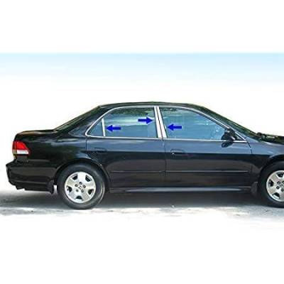 Pillar Post Trims-Chrome-1998-2002 Honda Accord|Black Horse Off Road