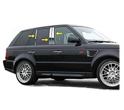 Black Horse Off Road - Pillar Post Trims-Chrome-2006-2013 Land Rover Range Rover Sport|Black Horse Off Road - Image 3