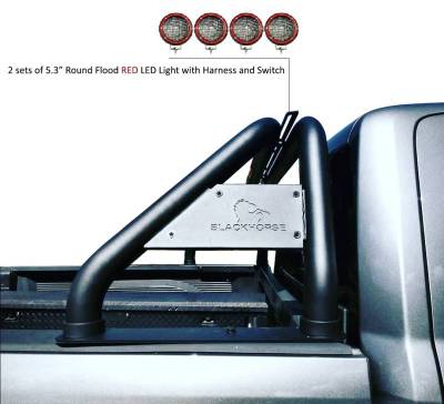 Classic Roll Bar Kit-Black-RB015BK-PLFR-Surface Finish:Powder-Coat