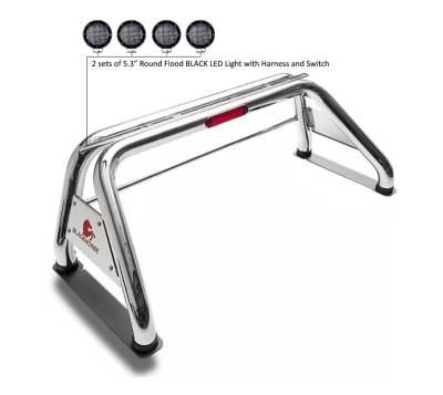 Classic Roll Bar Kit-Stainless Steel-RB015SS-PLFB-Surface Finish:Polished