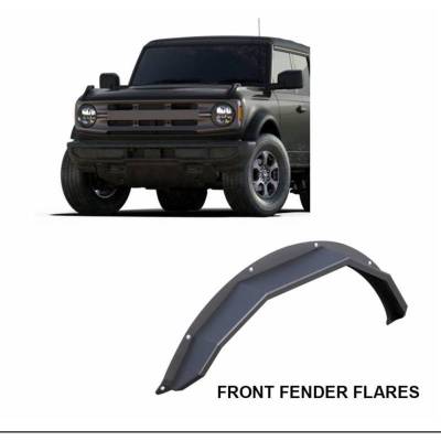 Black Horse Off Road - Fender Flares-Black-2021-2024 Ford Bronco|Black Horse Off Road - Image 5