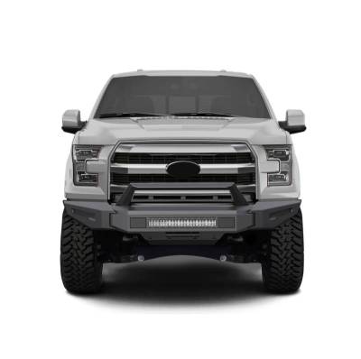 Black Horse Off Road - Armour II Heavy Duty Modular Front Bumper Kit-Matte Black-2015-2017 Ford F-150|Black Horse Off Road - Image 10